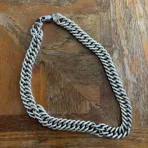 Chunky Silver Chain Necklace RESERVED